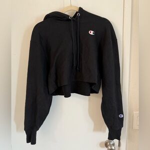 Cropped Champion Reverse Weave Hoodie